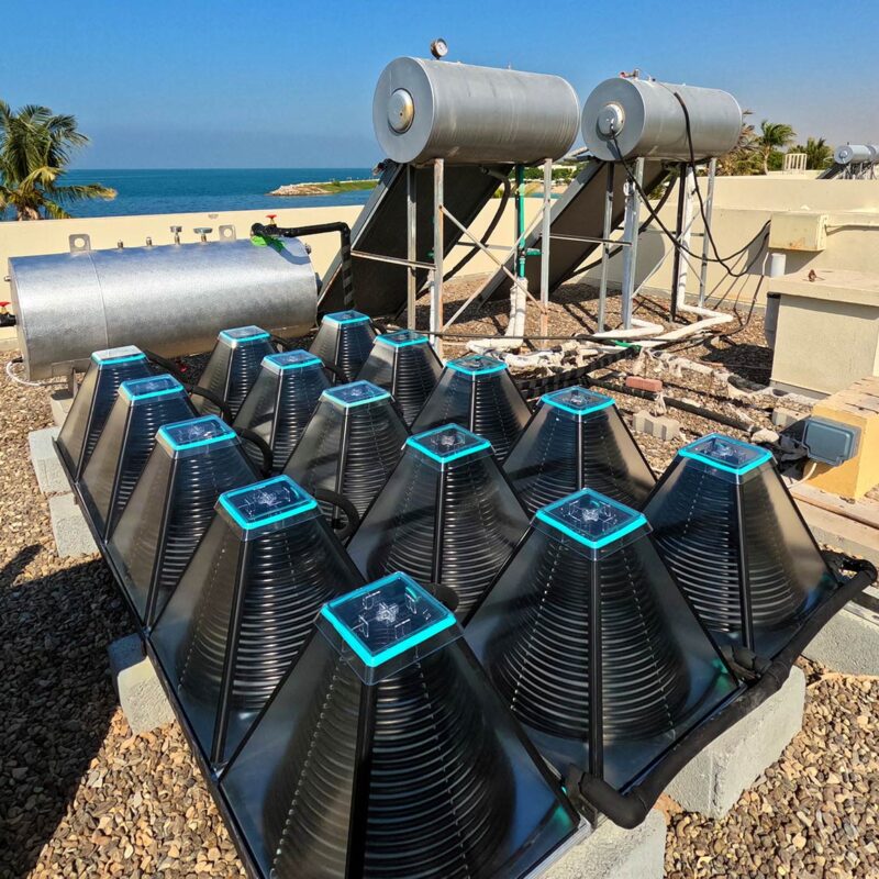 SolarisKit solar collectors installed in the UAE. solar hot water System