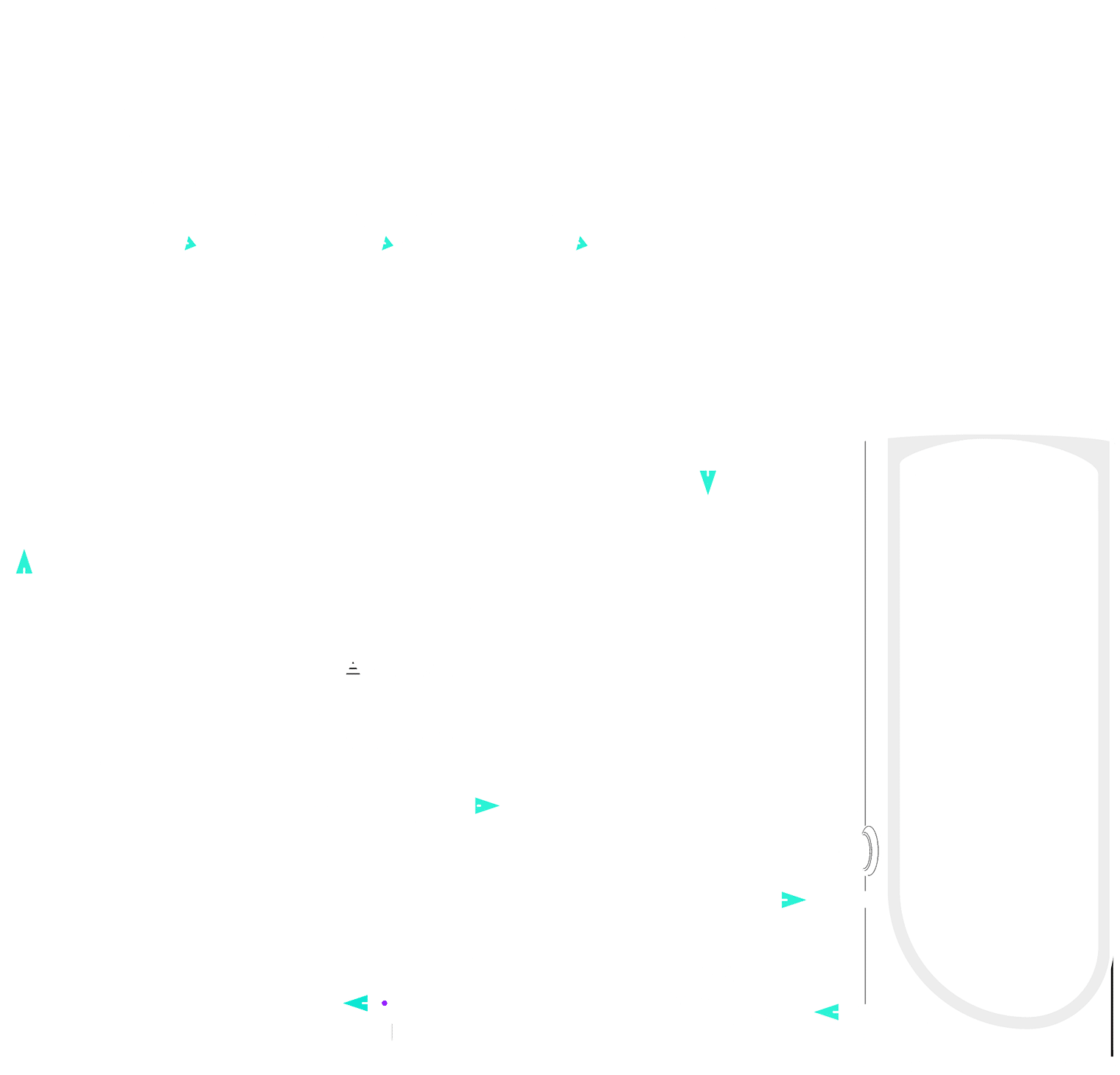 SolarisKit HelioPro solr water heater for villa and flat roof homes diagram