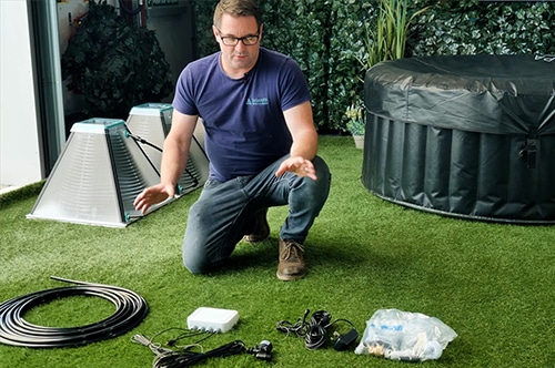 SolarisKit HelioSpa solar heating for spas and hot tubinstallation