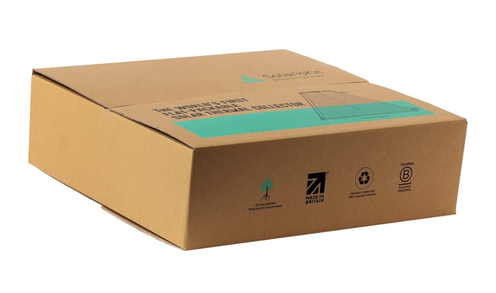 SolarisKit flat-packed solar thermal collector